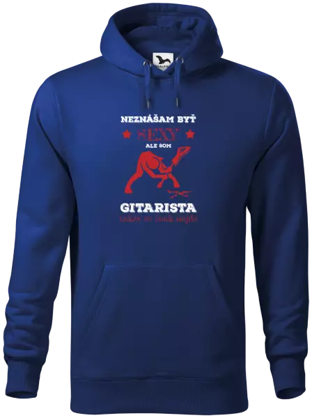 Pánska mikina Neznášam byť sexy, ale som gitarista
