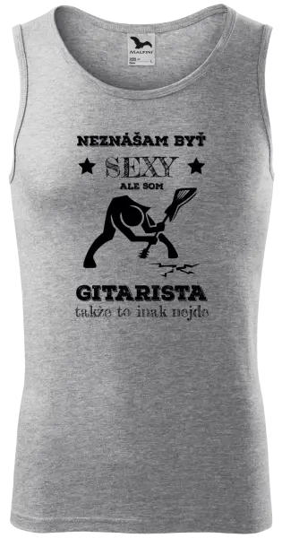 Pánske tielko Neznášam byť sexy, ale som gitarista