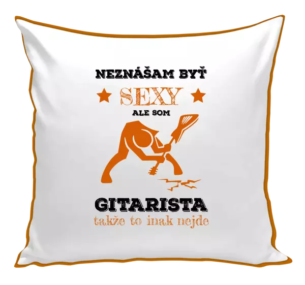 Vankúš Neznášam byť sexy, ale som gitarista