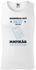 Pánske tielko Neznášam byť sexy, ale som matikár