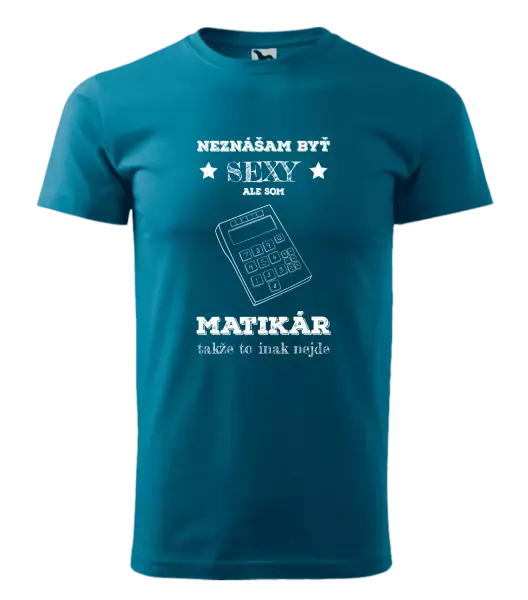 Pánske tričko Neznášam byť sexy, ale som matikár