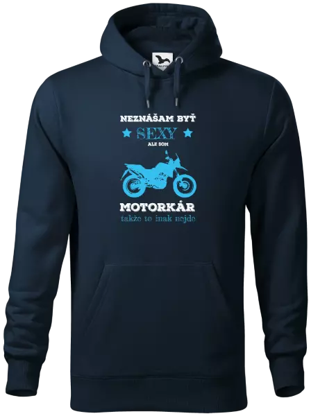 Pánska mikina Neznášam byť sexy, ale som motorkár