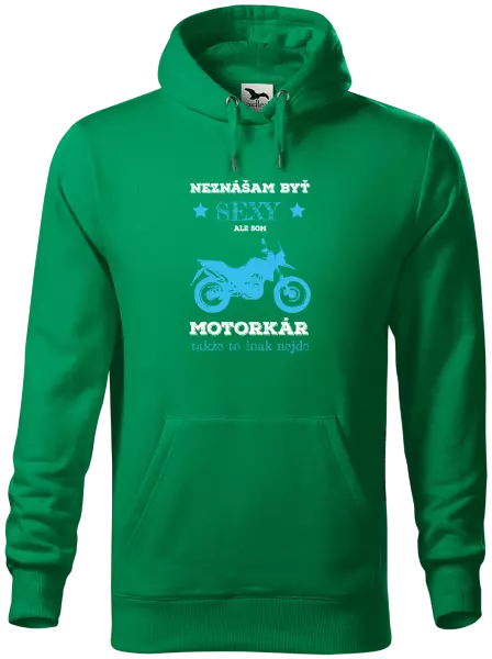 Pánska mikina Neznášam byť sexy, ale som motorkár