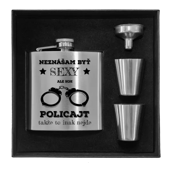Ploskačka v krabičke Neznášam byť sexy, ale som policajt