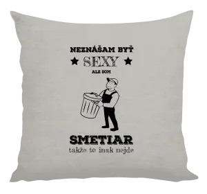 Vankúš Neznášam byť sexy, ale som smetiar