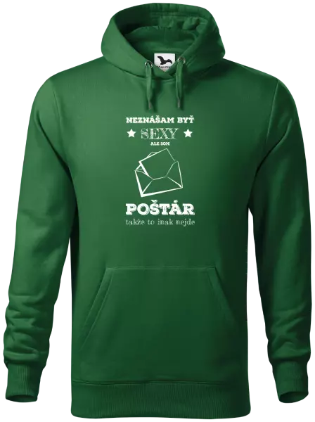 Pánska mikina Neznášam byť sexy, ale som poštár