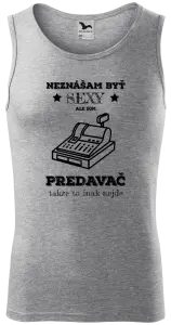Pánske tielko Neznášam byť sexy, ale som predavač