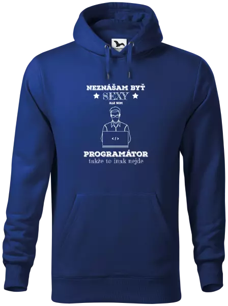 Pánska mikina Neznášam byť sexy, ale som programátor