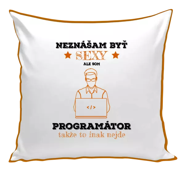 Vankúš Neznášam byť sexy, ale som programátor