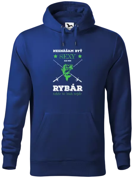 Pánska mikina Neznášam byť sexy, ale som rybár
