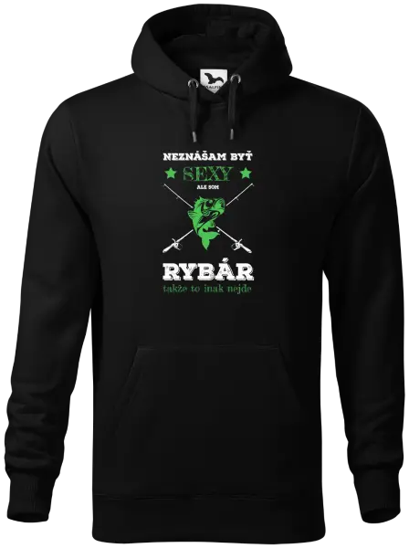 Pánska mikina Neznášam byť sexy, ale som rybár
