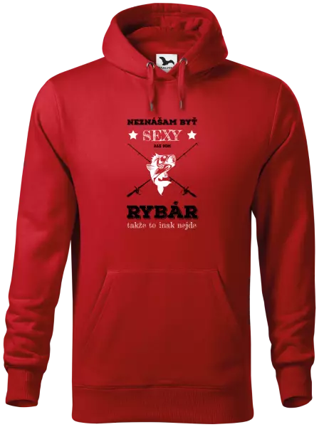 Pánska mikina Neznášam byť sexy, ale som rybár
