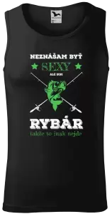 Pánske tielko Neznášam byť sexy, ale som rybár