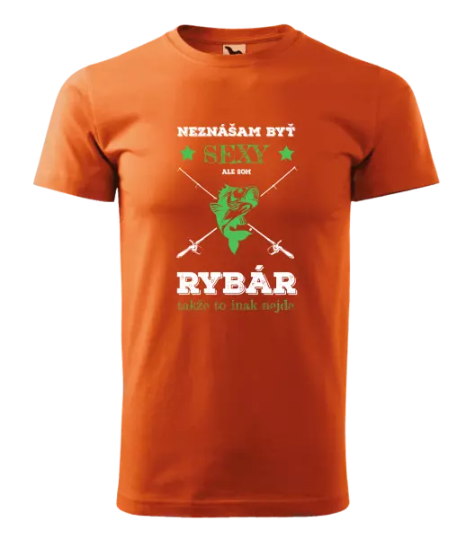 Pánske tričko Neznášam byť sexy, ale som rybár