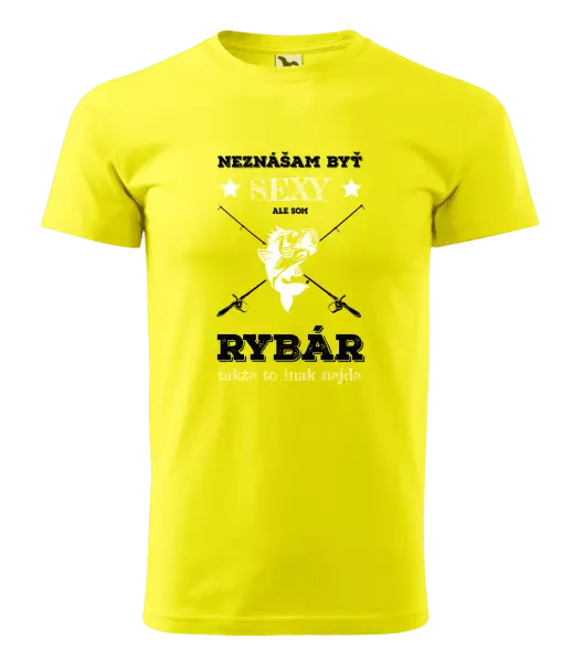 Pánske tričko Neznášam byť sexy, ale som rybár