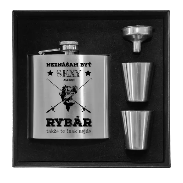 Ploskačka v krabičke Neznášam byť sexy, ale som rybár