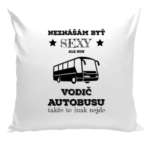Vankúš Neznášám byť sexy, ale som vodič autobusu