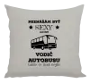 Vankúš Neznášám byť sexy, ale som vodič autobusu