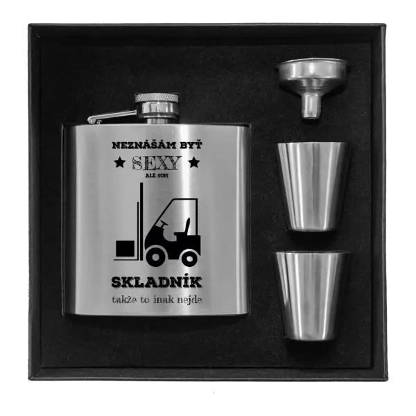 Ploskačka v krabičke Neznášám byť sexy, ale som skladník