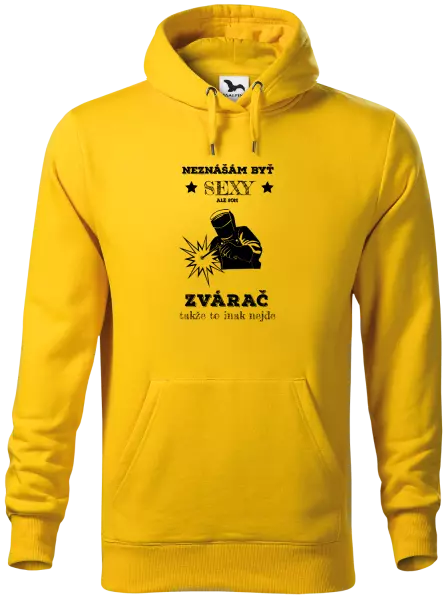 Pánska mikina Neznášám byť sexy, ale som zvárač