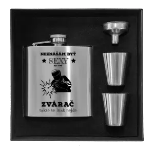 Ploskačka v krabičke Neznášám byť sexy, ale som zvárač