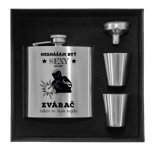 Ploskačka v krabičke Neznášám byť sexy, ale som zvárač