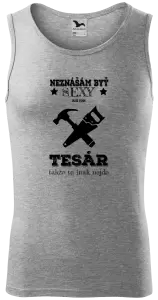 Pánske tielko Neznášám byť sexy, ale som tesár 