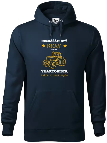 Pánska mikina Neznášám byť sexy, ale som traktorista