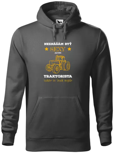 Pánska mikina Neznášám byť sexy, ale som traktorista
