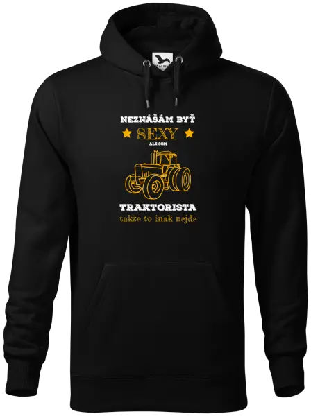 Pánska mikina Neznášám byť sexy, ale som traktorista