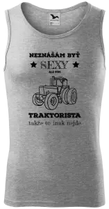 Pánske tielko Neznášám byť sexy, ale som traktorista
