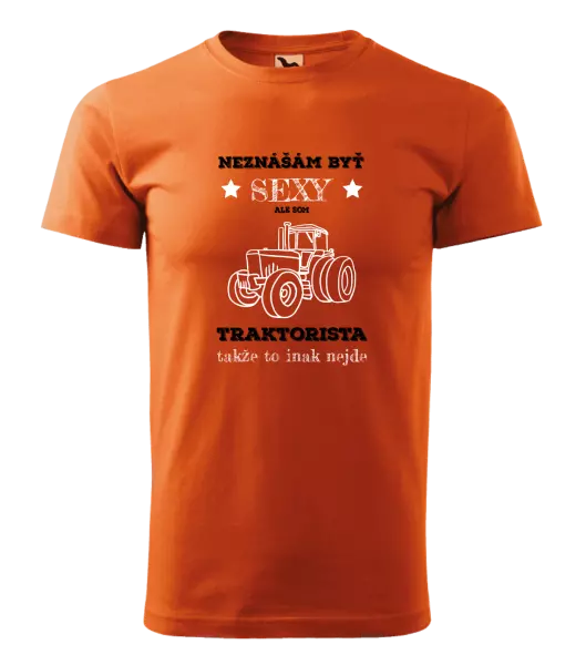 Pánske tričko Neznášám byť sexy, ale som traktorista