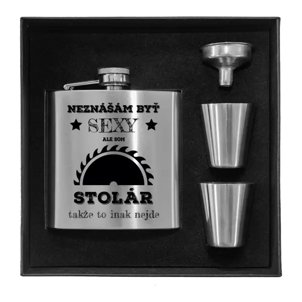 Ploskačka v krabičke Neznášám byť sexy, ale som stolár