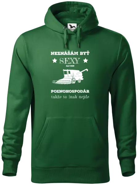 Pánska mikina Neznášám byť sexy, ale som poľnohospodár