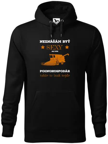 Pánska mikina Neznášám byť sexy, ale som poľnohospodár
