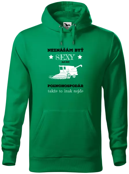 Pánska mikina Neznášám byť sexy, ale som poľnohospodár