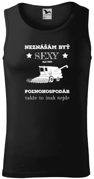 Pánske tielko Neznášám byť sexy, ale som poľnohospodár