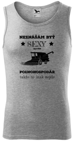 Pánske tielko Neznášám byť sexy, ale som poľnohospodár