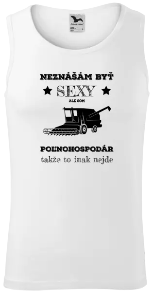 Pánske tielko Neznášám byť sexy, ale som poľnohospodár