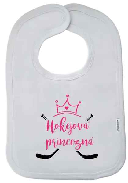 Detský podbradník Hokejová princezná