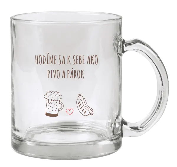Hrnček Hodíme sa k sebe ako pivo a párok