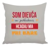 Vankúš Som dievča na pohľadanie, hľadaj ma pri bare