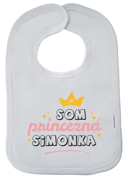Detský podbradník Som princezná s menom