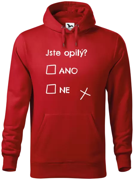 Pánská mikina Jste opilý? Ano x ne