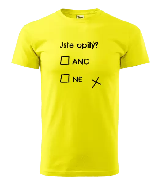 Pánské tričko Jste opilý? Ano x ne