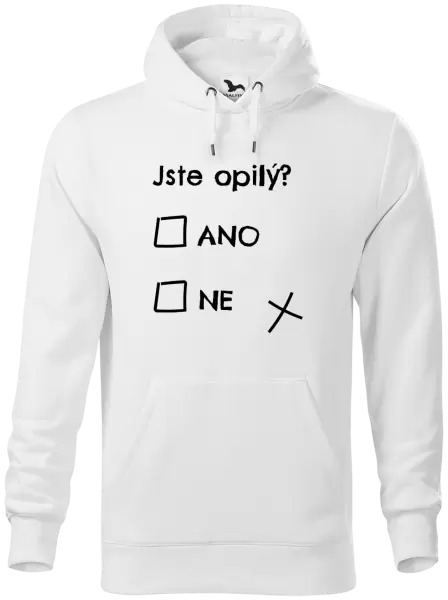 Pánská mikina Jste opilý? Ano x ne