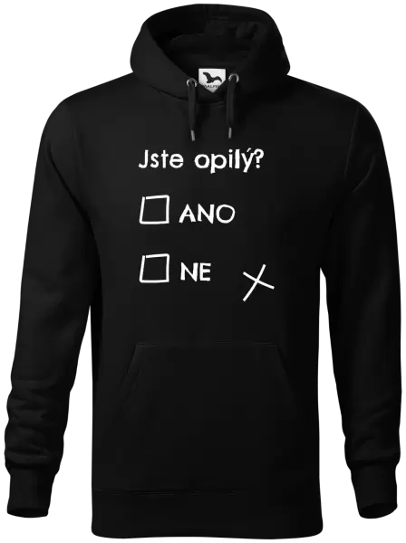 Pánská mikina Jste opilý? Ano x ne