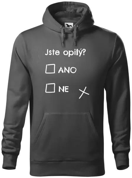Pánská mikina Jste opilý? Ano x ne