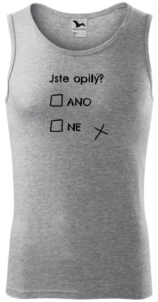 Pánské tílko Jste opilý? Ano x ne