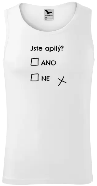 Pánské tílko Jste opilý? Ano x ne